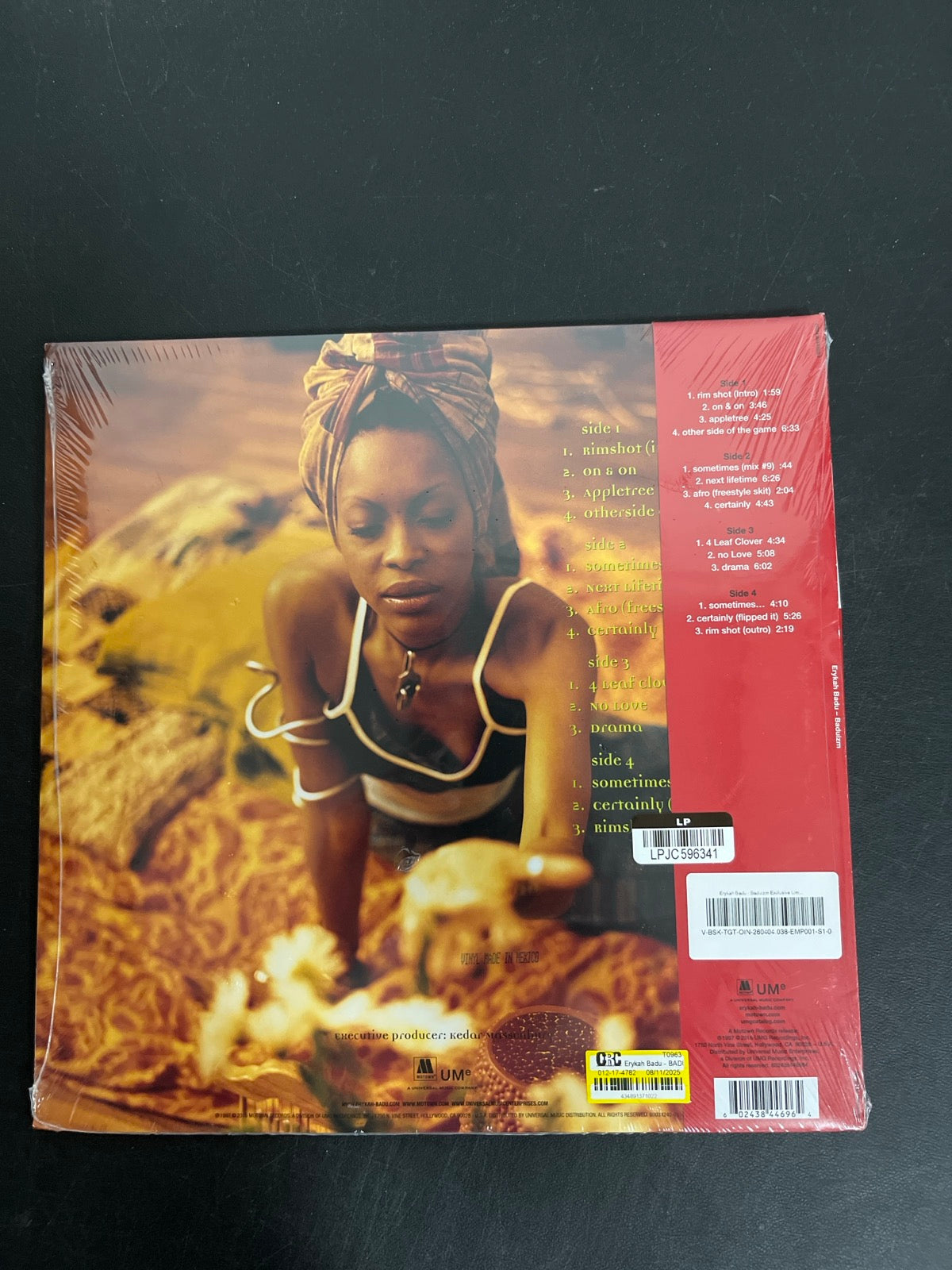 BACK - Erykah Badu - Baduizm LE Yellow Vinyl SEALED NOT TESTED