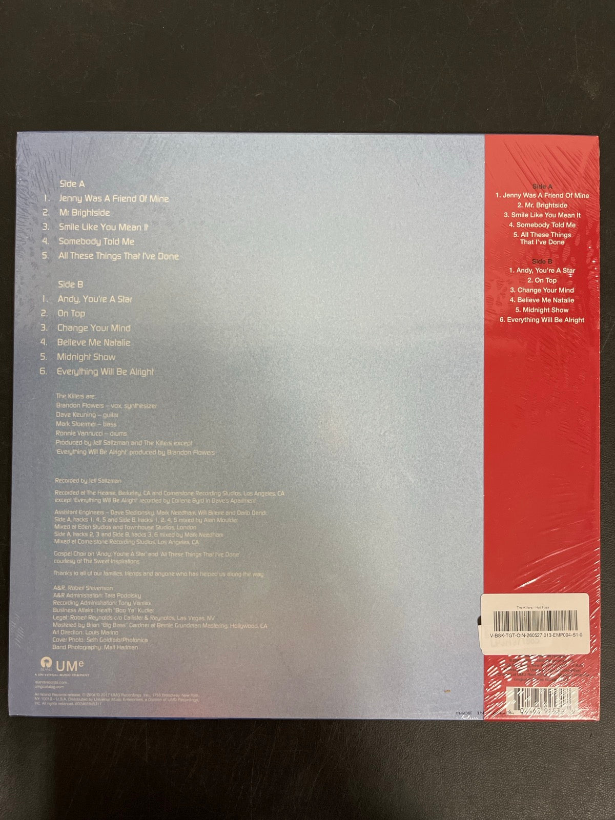BACK - The Killers - Hot Fuss LE Bone White Vinyl SEALED NOT TESTED