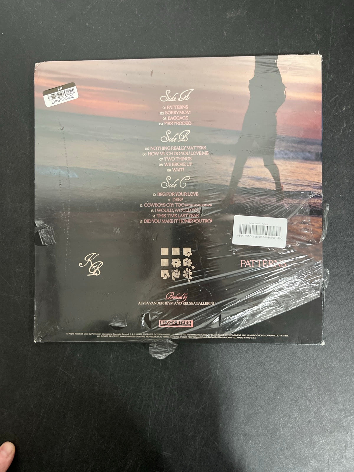 BACK - Kelsea Ballerini - Patterns LE Uncharted Waters Vinyl USED NOT TESTED