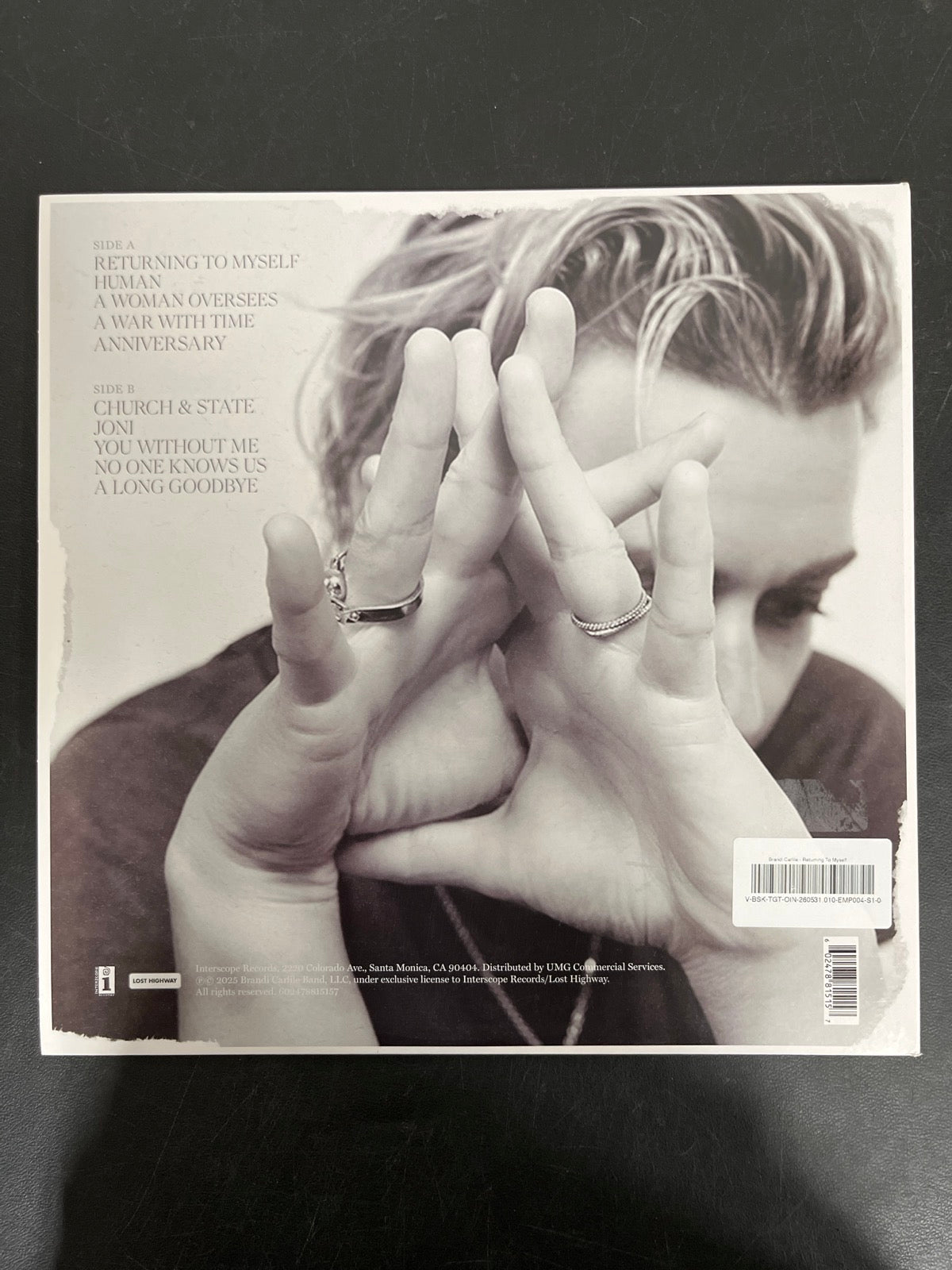 BACK - Brandi Carlile - Returning To Myself LE White Vinyl USED NOT TESTED