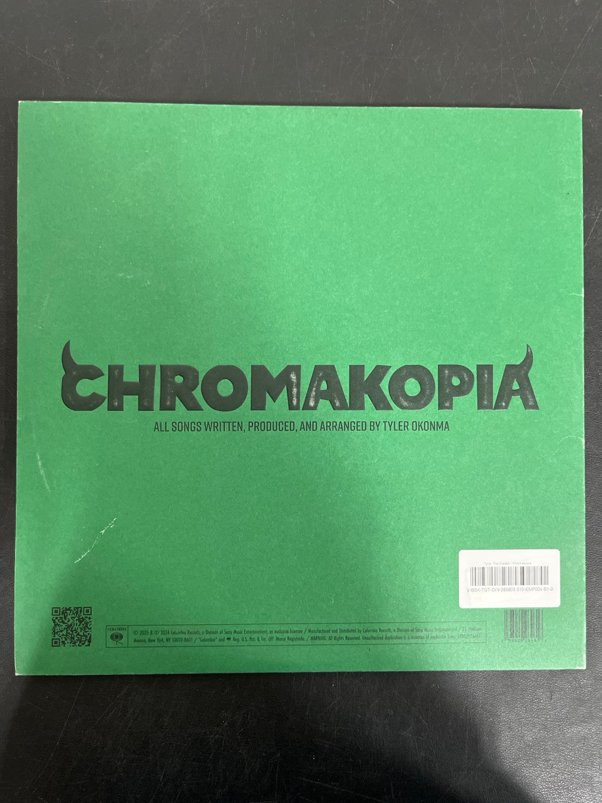 BACK - Tyler, the Creator - Chromakopia 180gm Deluxe Opaque White Vinyl USED NOT TESTED