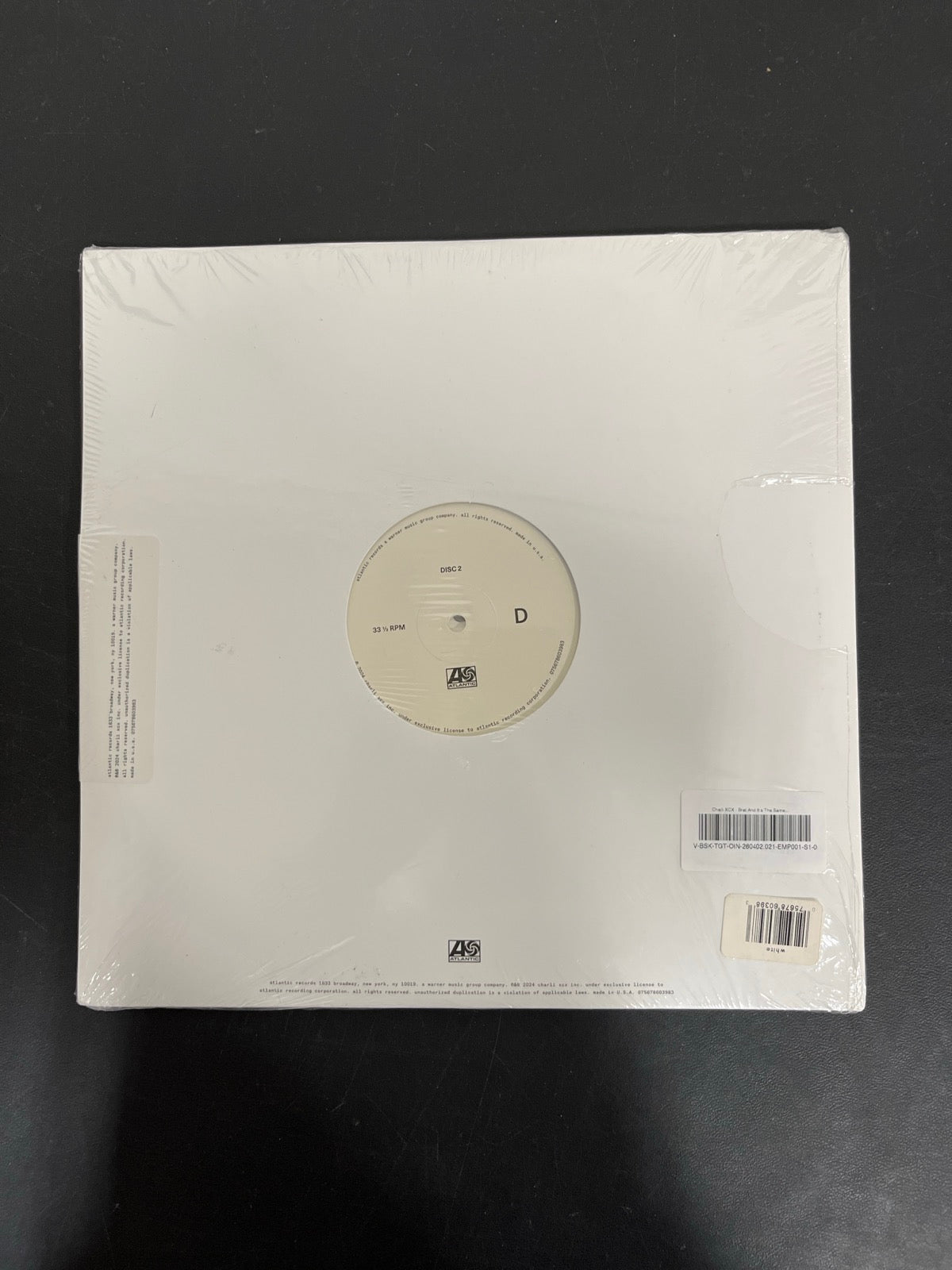 BACK - Charli XCX - Brat And It's T ... Deluxe Ed. Etched White Vinyl SEALED NOT TESTED