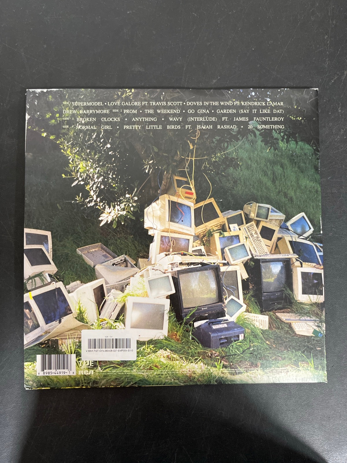 BACK - SZA - Ctrl LE Translucent Green Vinyl USED NOT TESTED