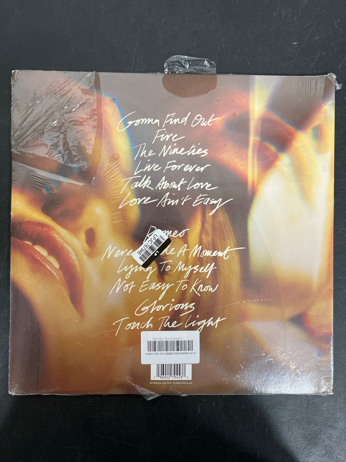 BACK - Kate Hudson - Glorious LE Orange Vinyl USED NOT TESTED