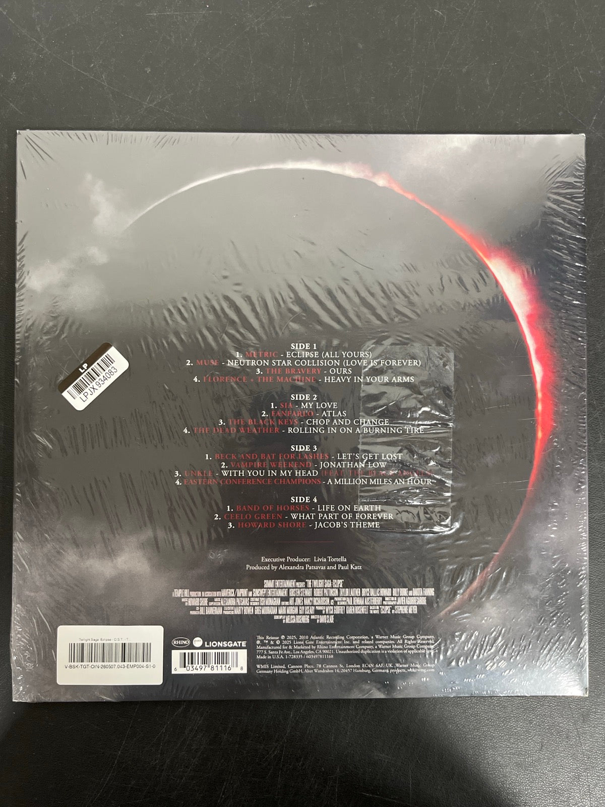 BACK - The Twilight Saga: Eclipse OST LE Milk / Black Vinyl USED NOT TESTED