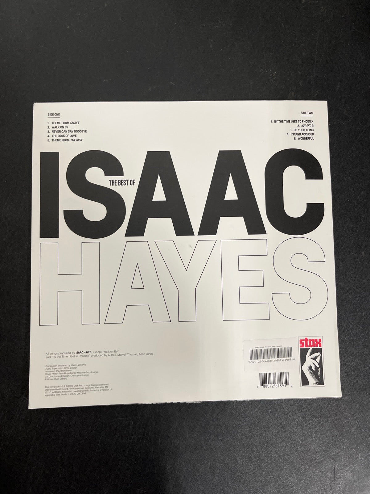 BACK - Isaac Hayes - The Best Of Isaac H... LE Remastered Smoke Vinyl USED NOT TESTED