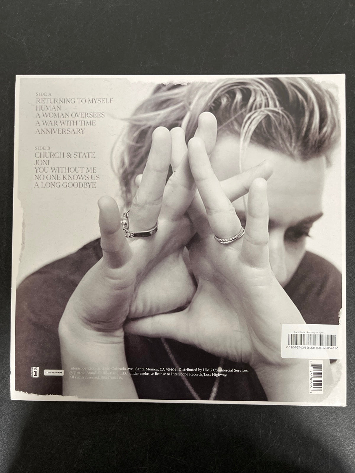 BACK - Brandi Carlile - Returning To Myself LE White Vinyl USED NOT TESTED