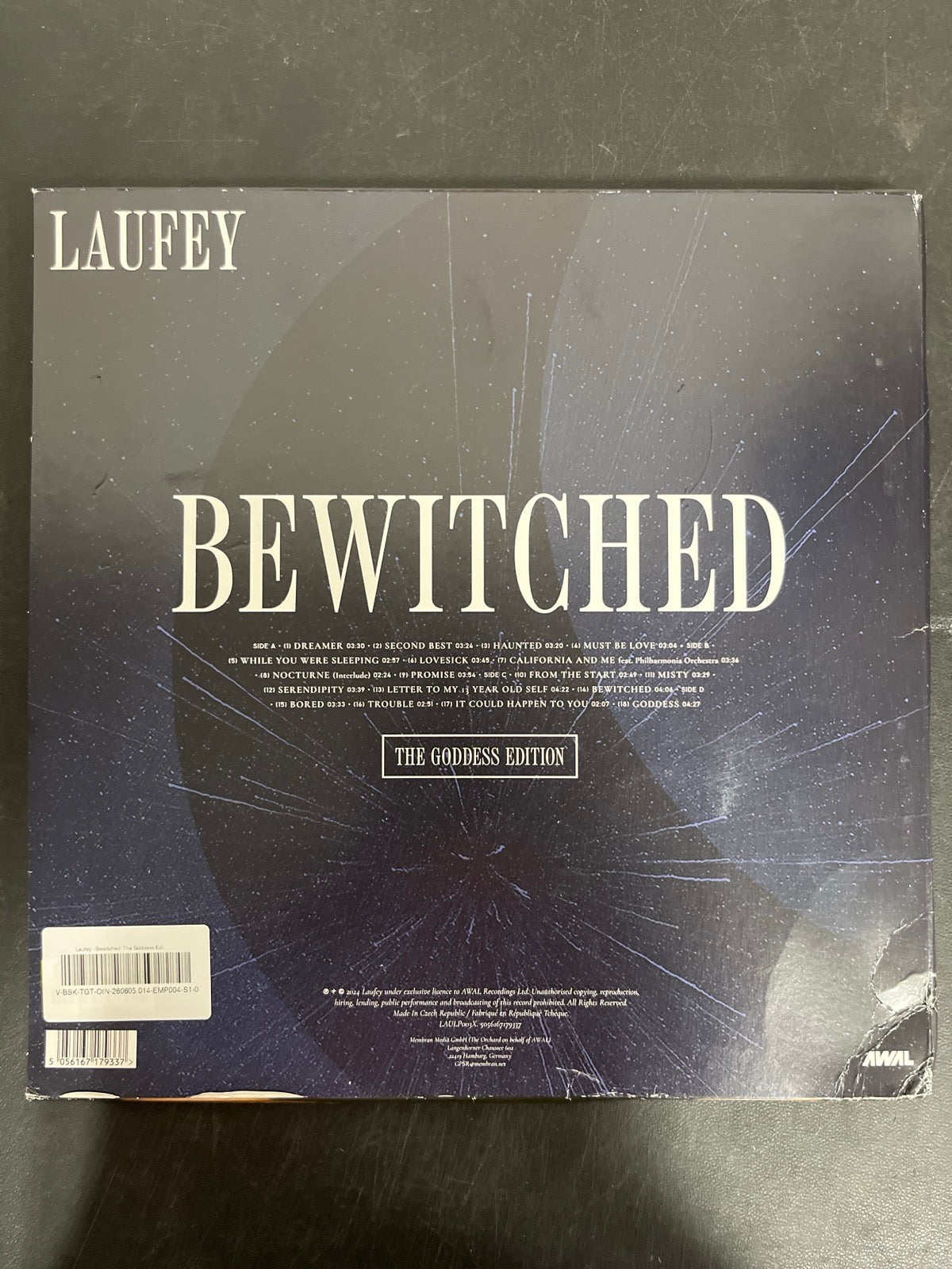 BACK - Laufey - Bewitched: The Goddess Edition LE Blue Vinyl USED NOT TESTED