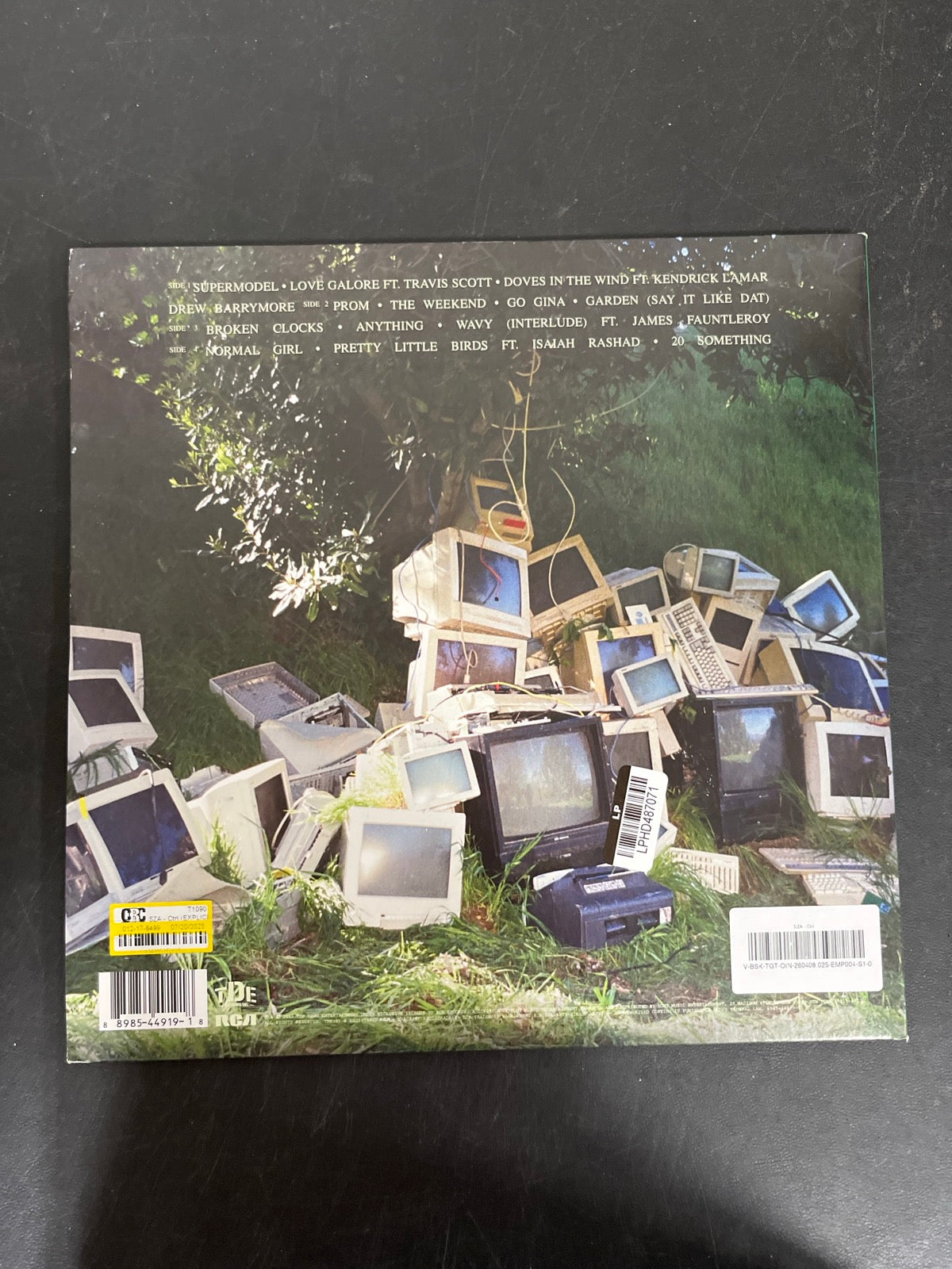 BACK - SZA - Ctrl LE Translucent Green Vinyl USED NOT TESTED