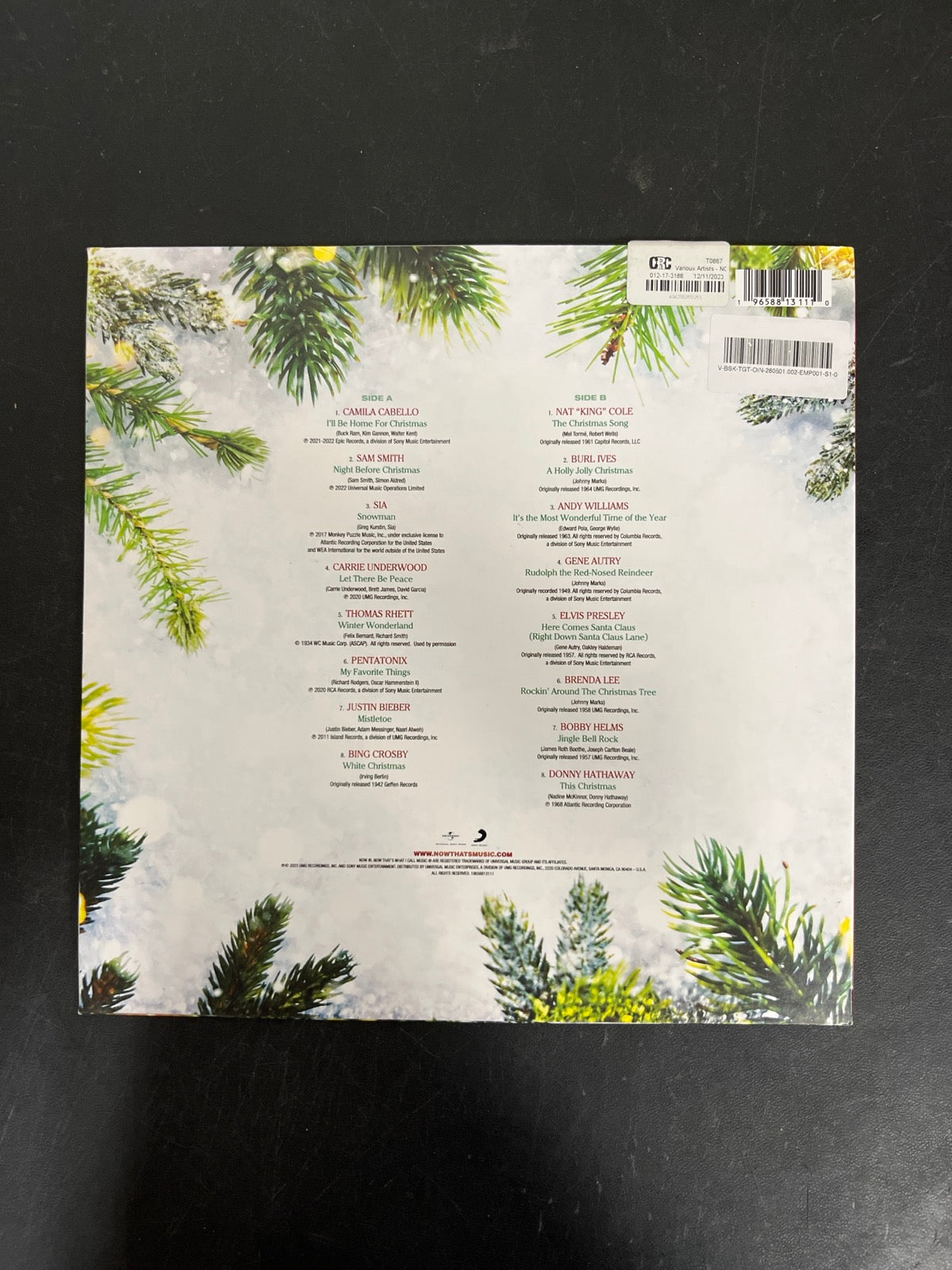 BACK - Now That's What I Call A Most Wonderful Chr ... LE Green Vinyl USED NOT TESTED