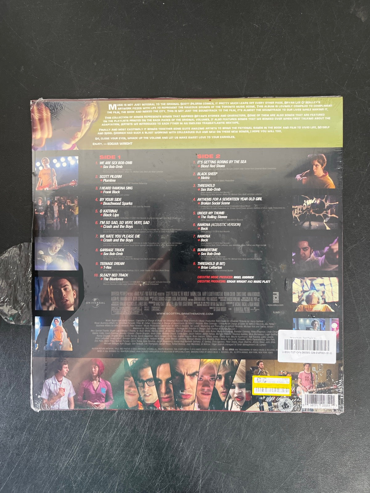 BACK - Scott Pilgrim vs. the World OST LE Blue/Green Splatter Vinyl SEALED NOT TESTED