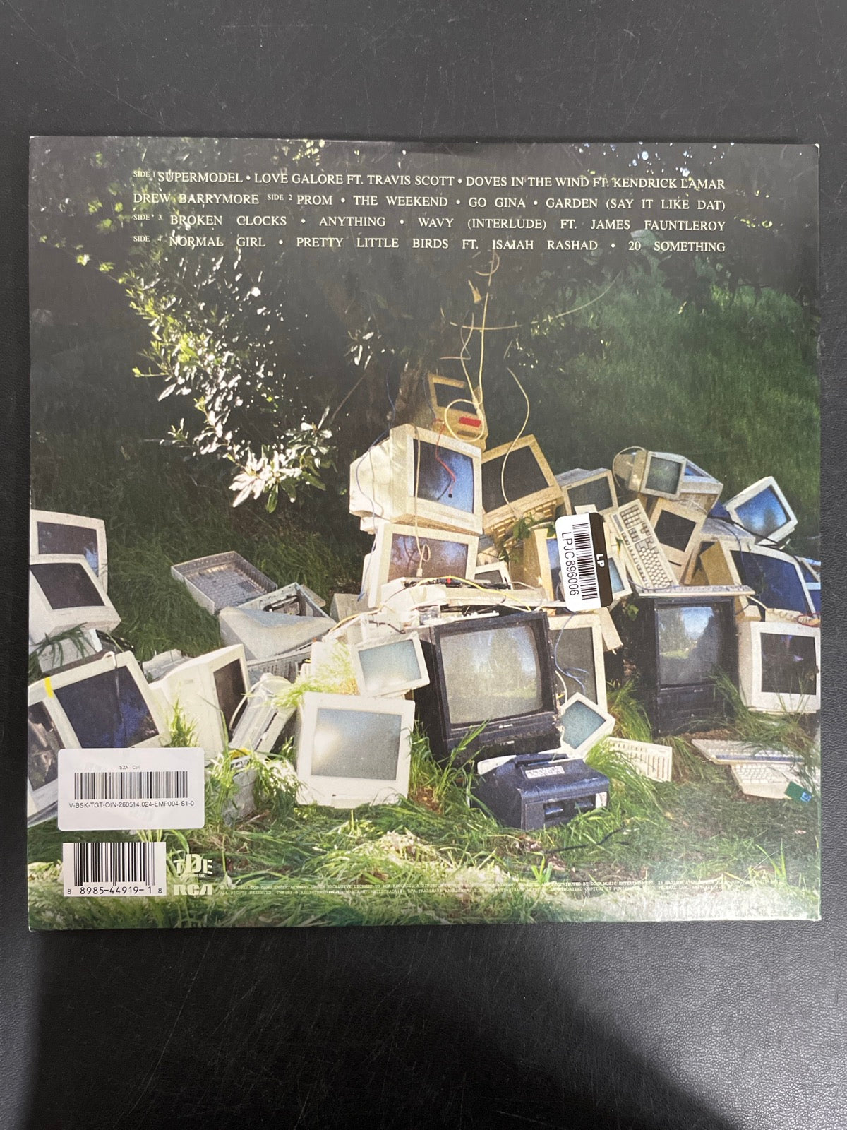 BACK - SZA - Ctrl LE Translucent Green Vinyl USED NOT TESTED