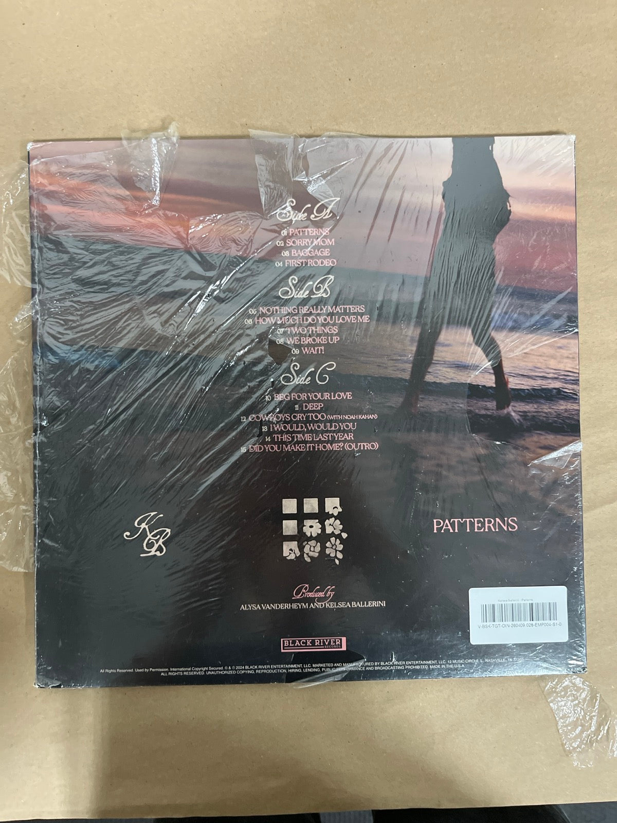 BACK - Kelsea Ballerini - Patterns LE Uncharted Waters Vinyl USED NOT TESTED