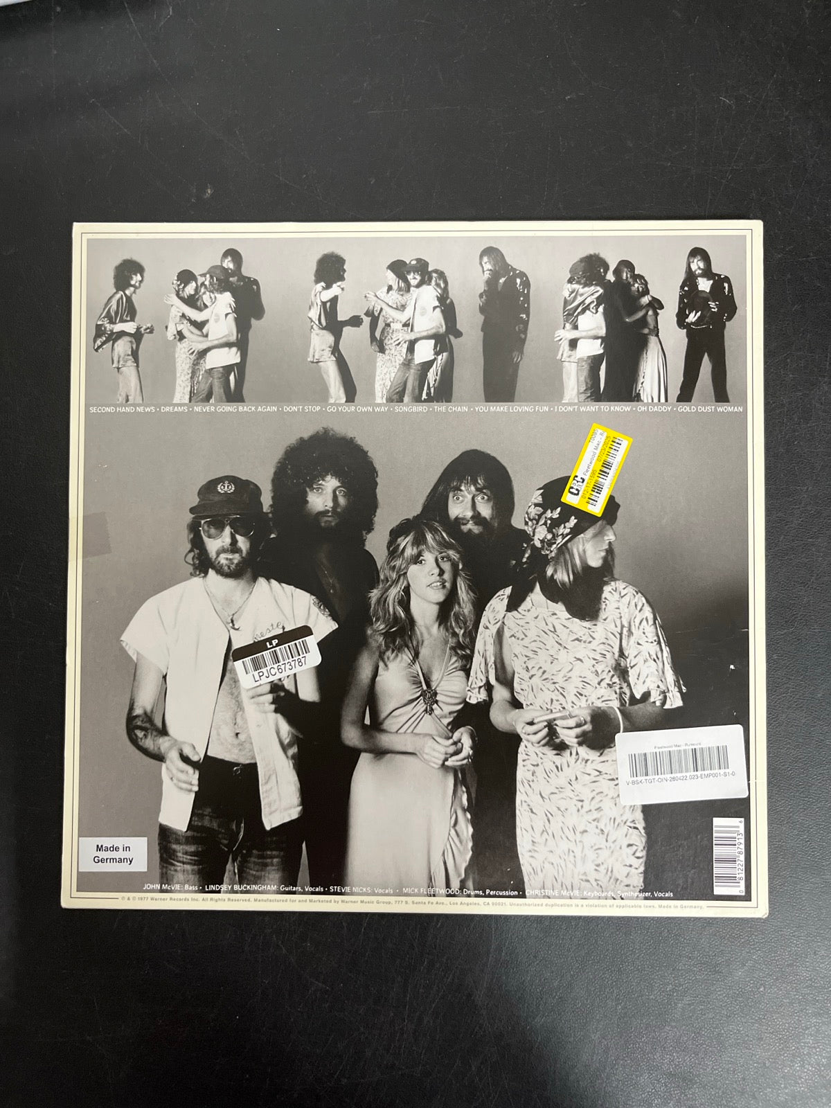 BACK - Fleetwood Mac - Rumours LE Gold Remastered Vinyl USED NOT TESTED