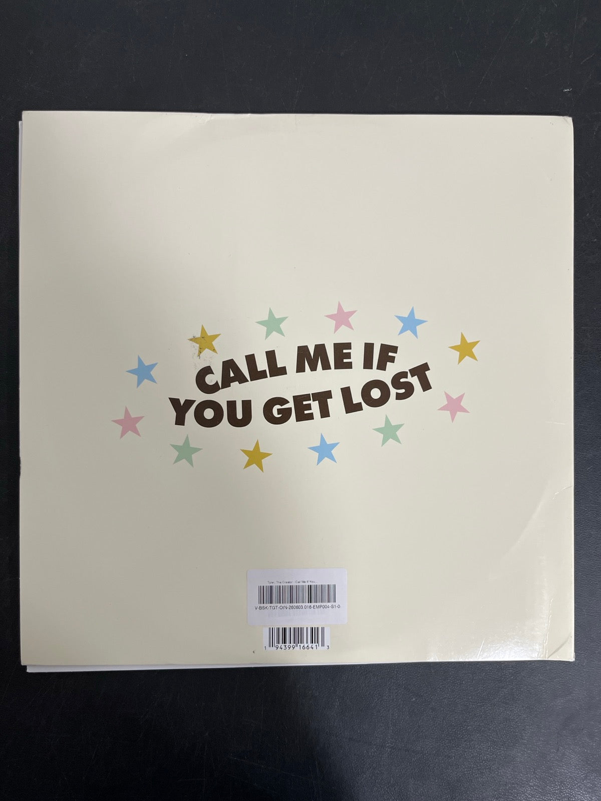 BACK - Tyler, The Creator - Call Me If You ... Target Exclusive Vinyl USED NOT TESTED