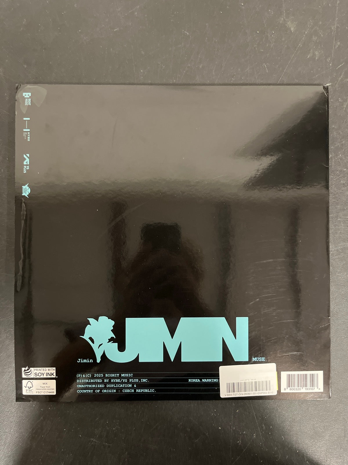 BACK - Jimin (BTS) - Muse LE BLue Vinyl USED NOT TESTED