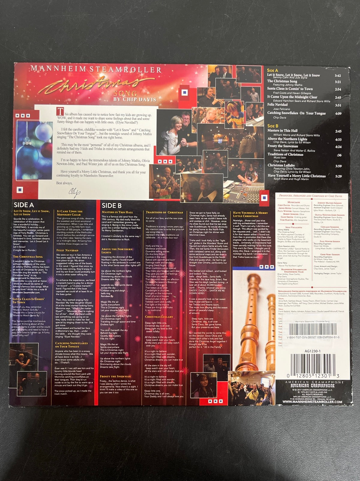 BACK - Mannheim Steamroller - Christmas Song LE 180gm Red Vinyl USED NOT TESTED