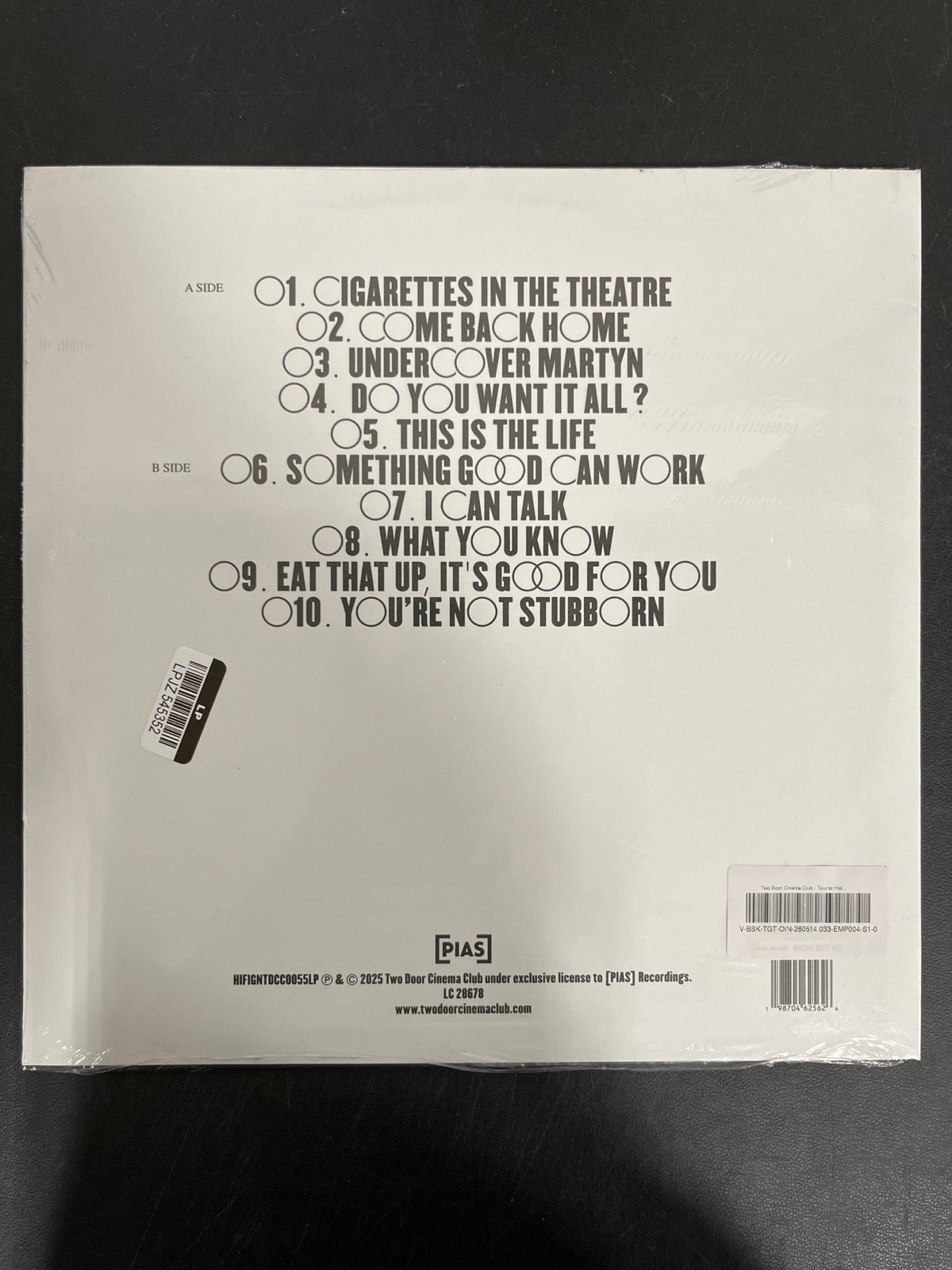 BACK - Two Door Cinema Club - Tourist History 15th Anniv Ed Vinyl SEALED NOT TESTED