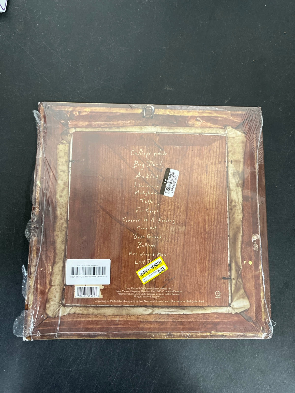 BACK - Lucy Dacus - Forever Is A Feeling LE Greek Marble Vinyl USED NOT TESTED