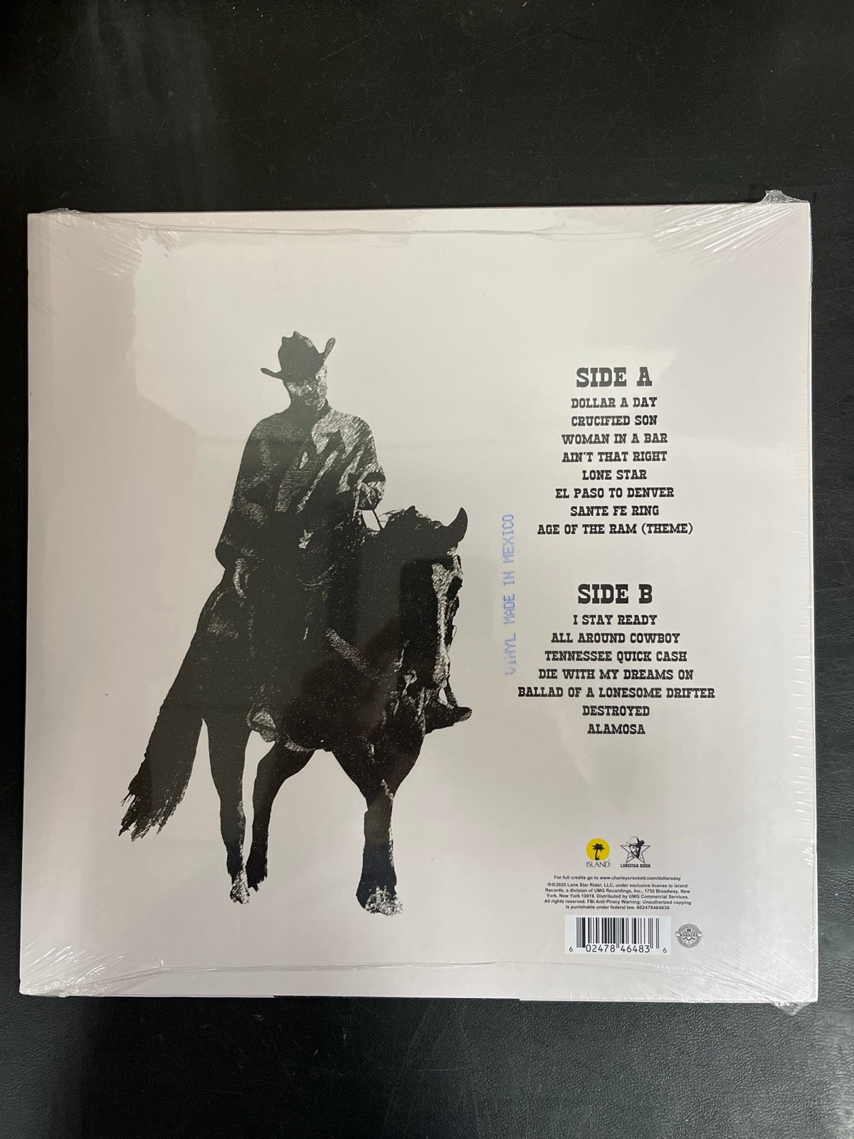 BACK - Charley Crockett - Dollar A Day LE Orange Vinyl SEALED NOT TESTED