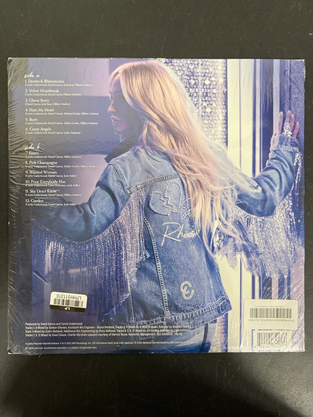 BACK - Carrie Underwood - Denim & Rhinestones LE Purple Vinyl USED NOT TESTED