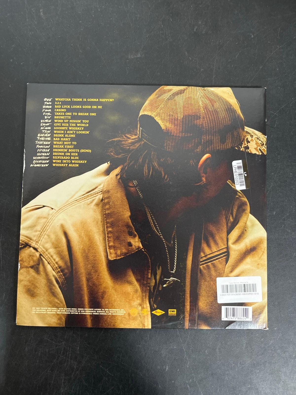 BACK - Tucker Wetmore - What Not To LE Brown Vinyl USED NOT TESTED