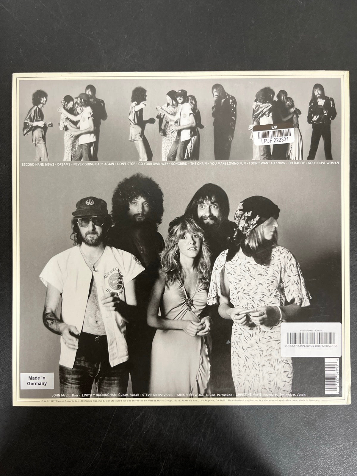 BACK - Fleetwood Mac - Rumours LE Gold Remastered Vinyl USED NOT TESTED