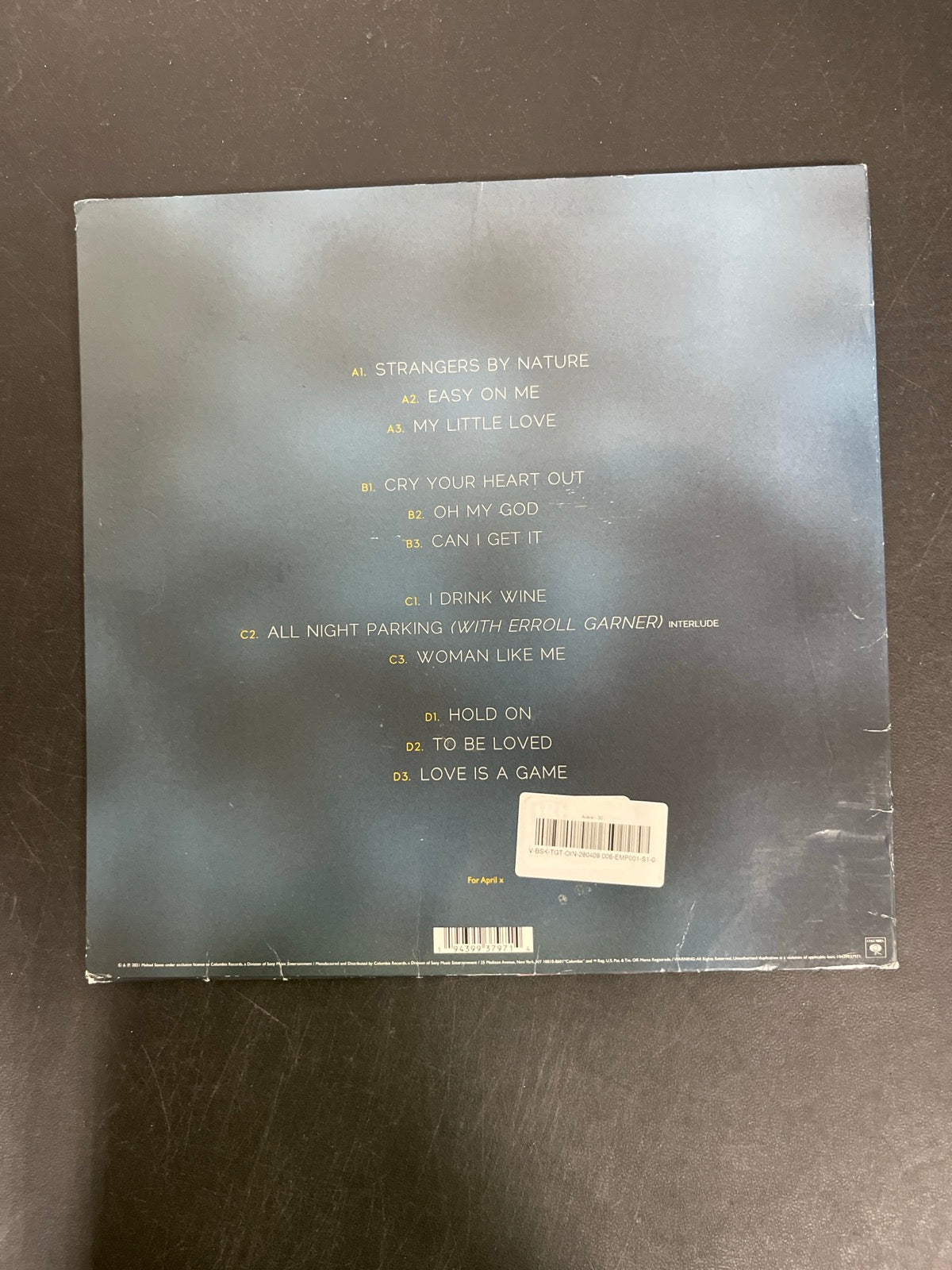 BACK - Adele - 30 Target Exclusive 180gm Vinyl SEALED NOT TESTED