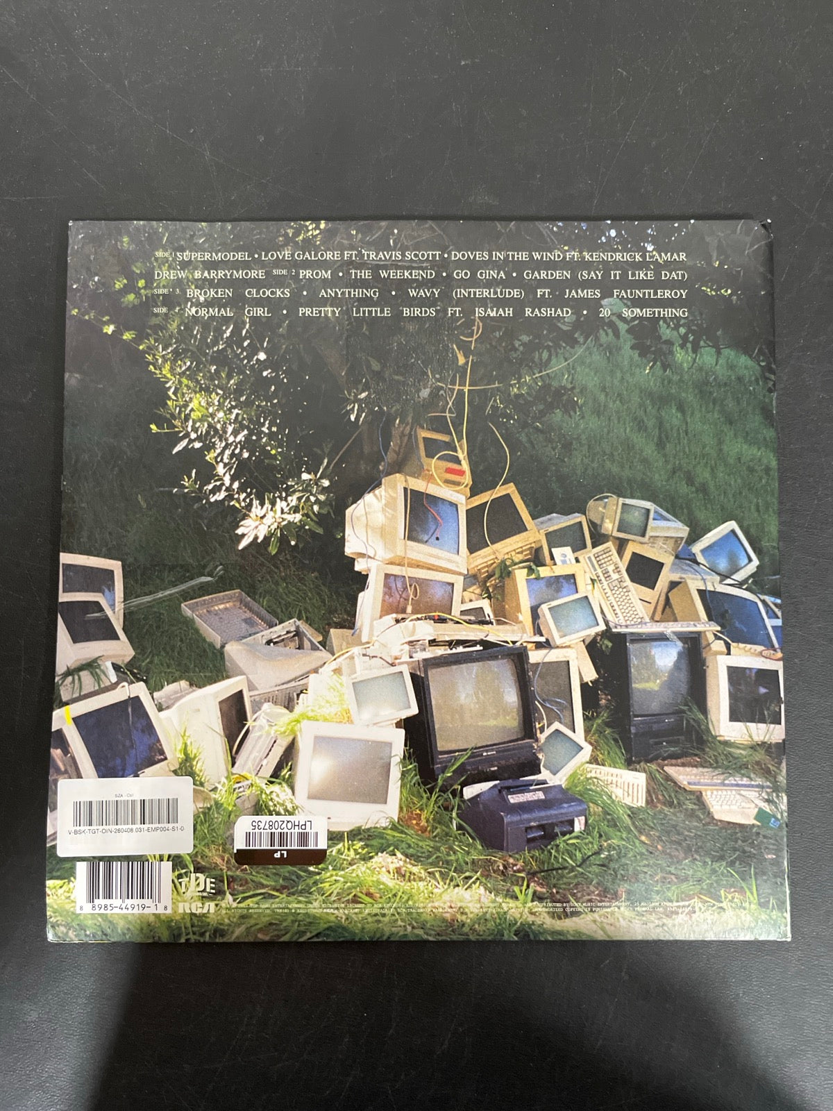 BACK - SZA - Ctrl LE Translucent Green Vinyl USED NOT TESTED