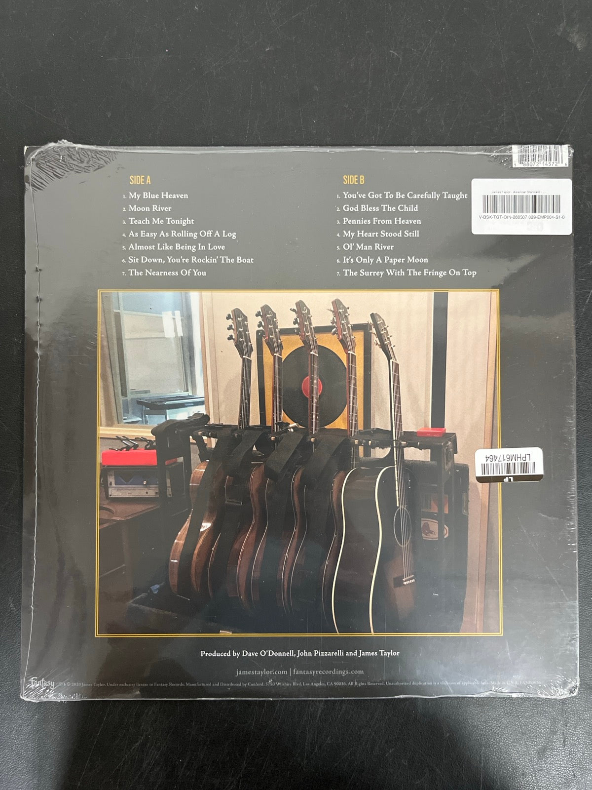 BACK - James Taylor - American Standard LE 180gm Black Vinyl USED NOT TESTED