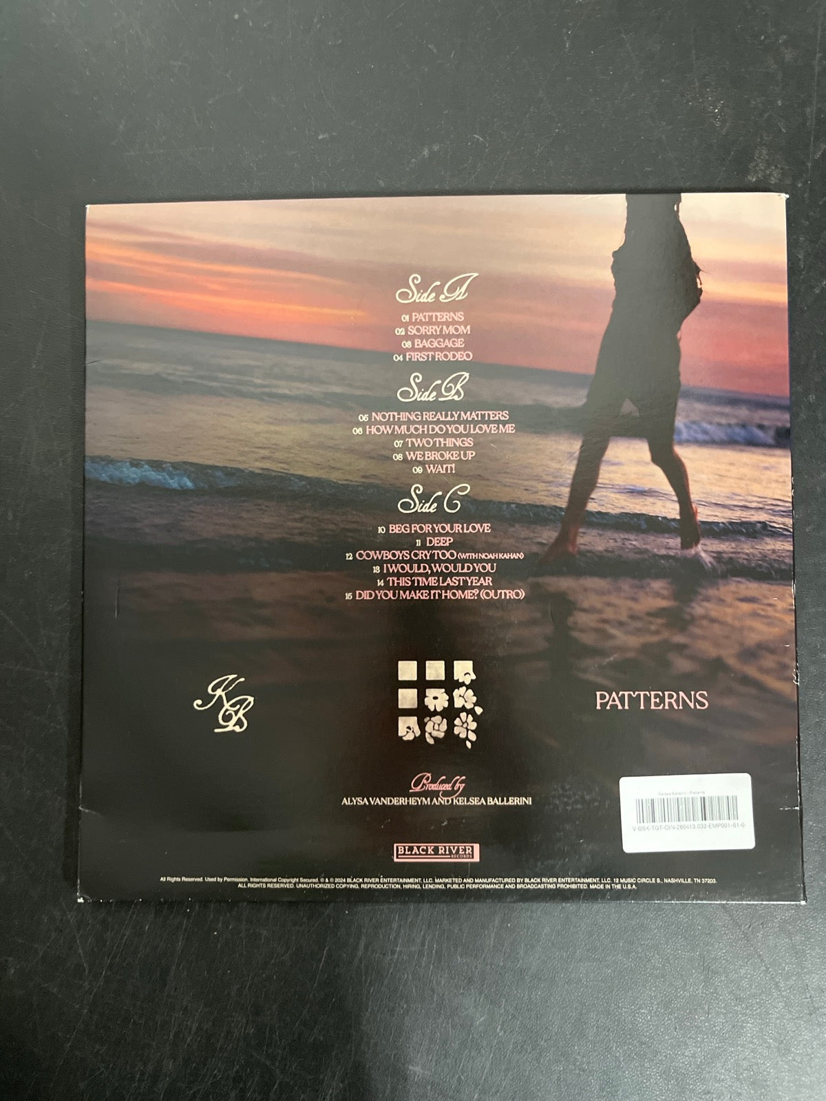 BACK - Kelsea Ballerini - Patterns LE Uncharted Waters Vinyl USED NOT TESTED