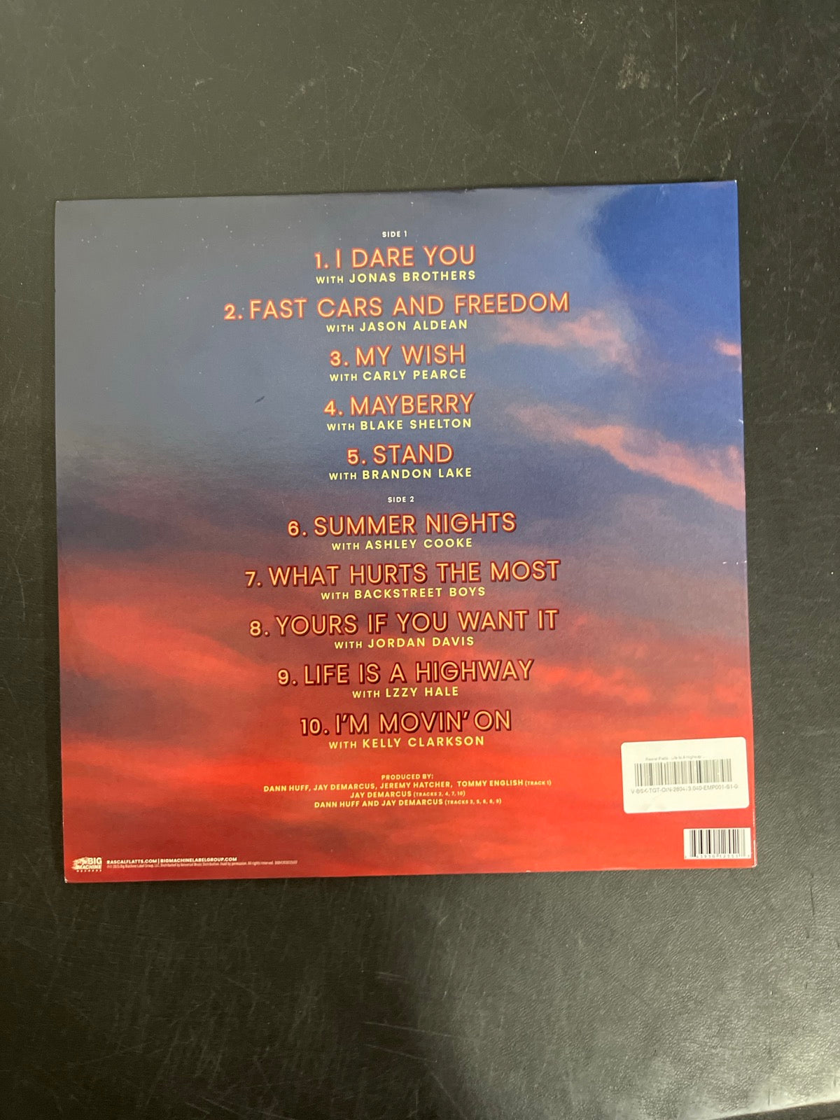 BACK - Flatts Target Exclusive Refueled Edition Translucent Blue Vinyl USED NOT TESTED