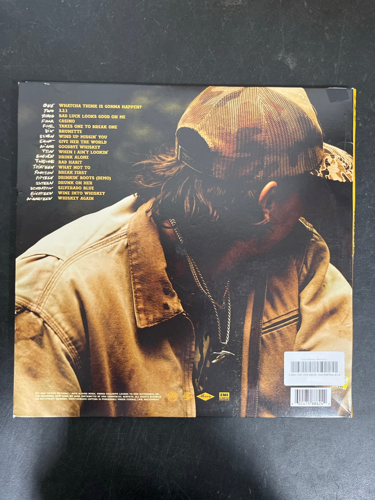 BACK - Tucker Wetmore - What Not To LE Brown Vinyl USED NOT TESTED