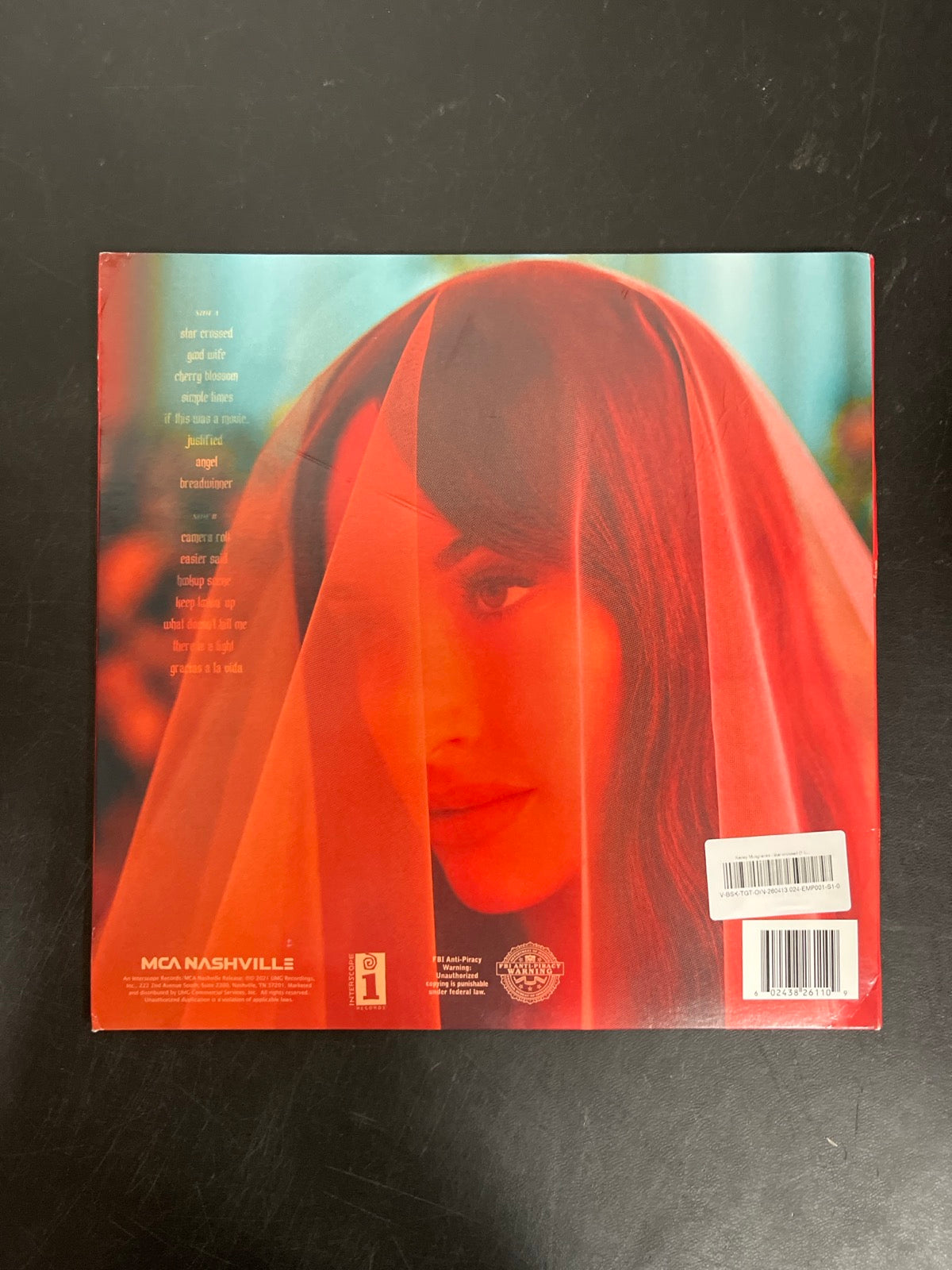 BACK - Kacey Musgraves - star-crossed LE Target Exclusive Red Vinyl USED NOT TESTED