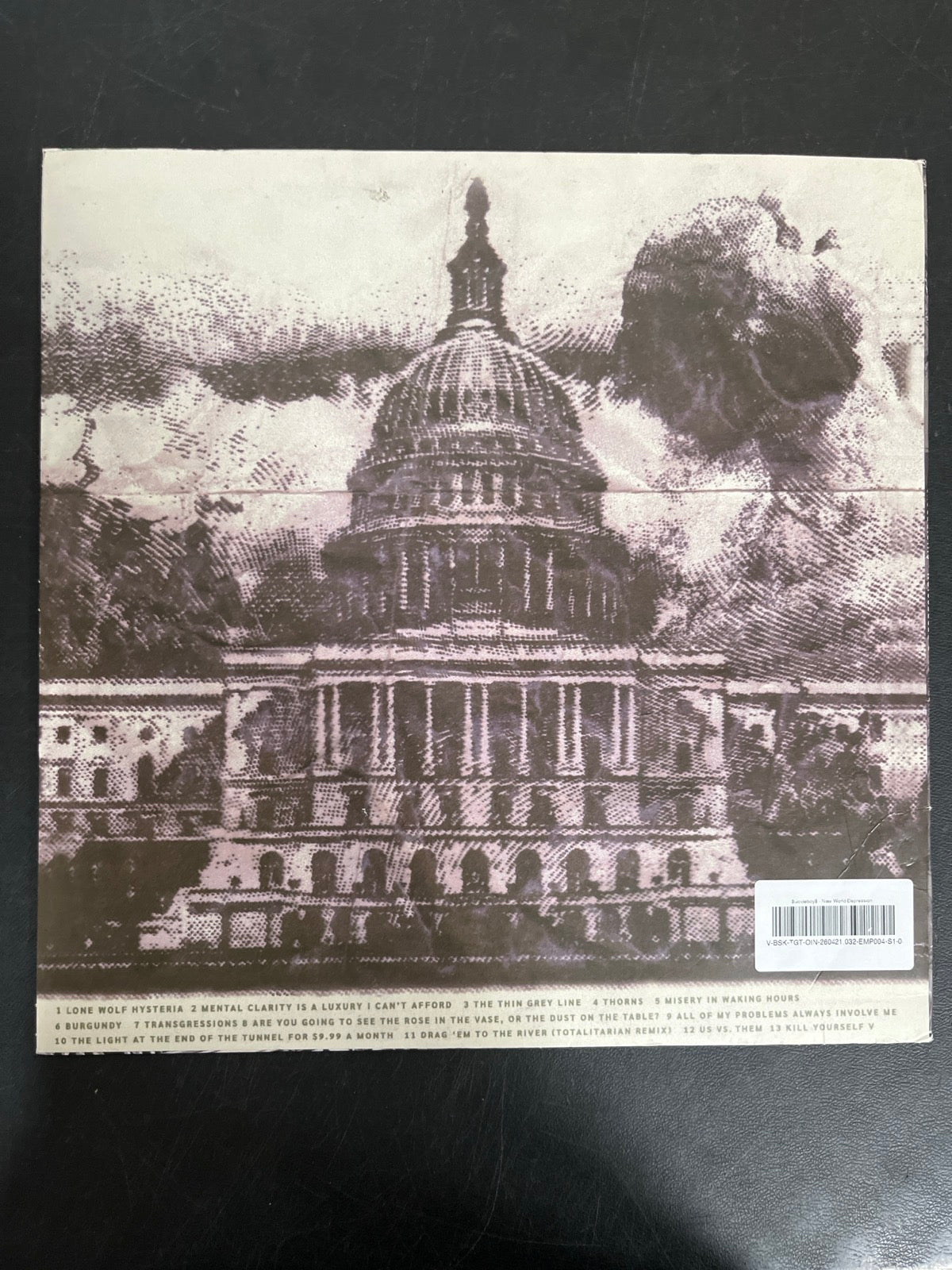 BACK - $uicideboy$ - New World Depression Clear Vinyl USED NOT TESTED
