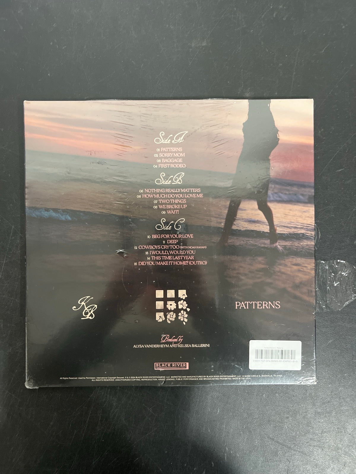 BACK - Kelsea Ballerini - Patterns LE Uncharted Waters Vinyl USED NOT TESTED