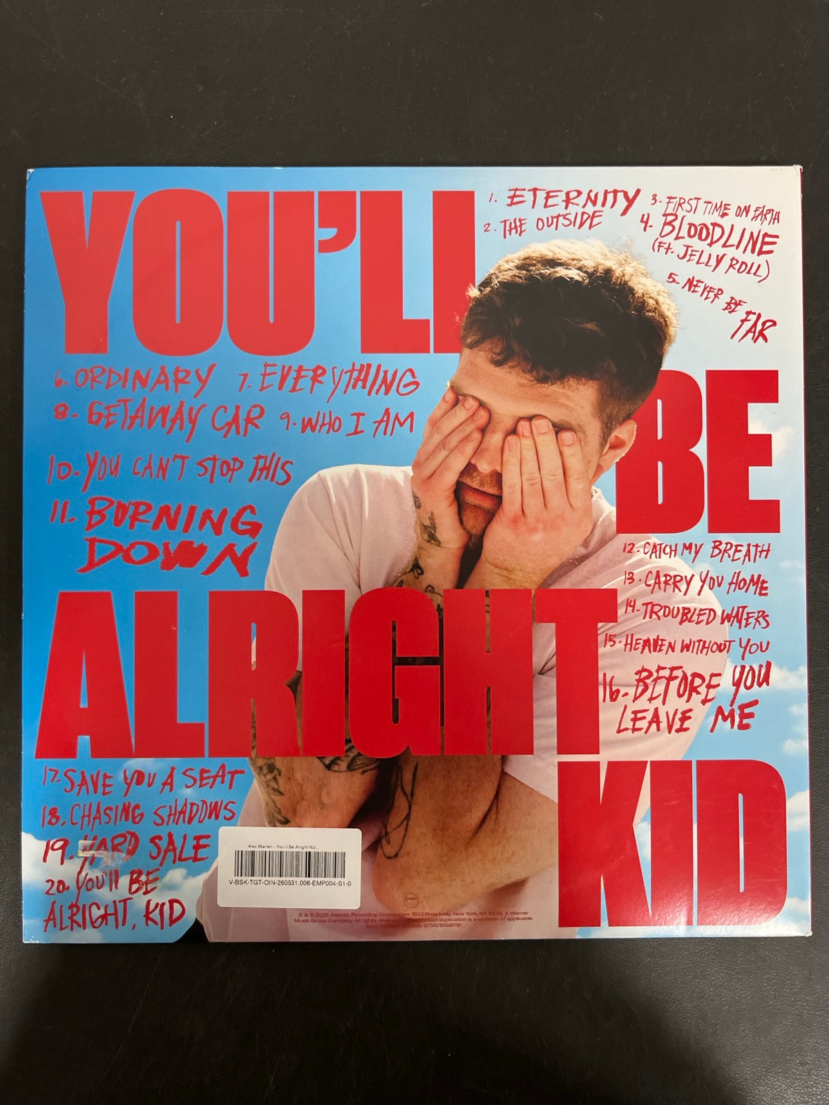 BACK - Alex Warren - You'll Be Alright, Kid LE White Vinyl WARPED NOT TESTED