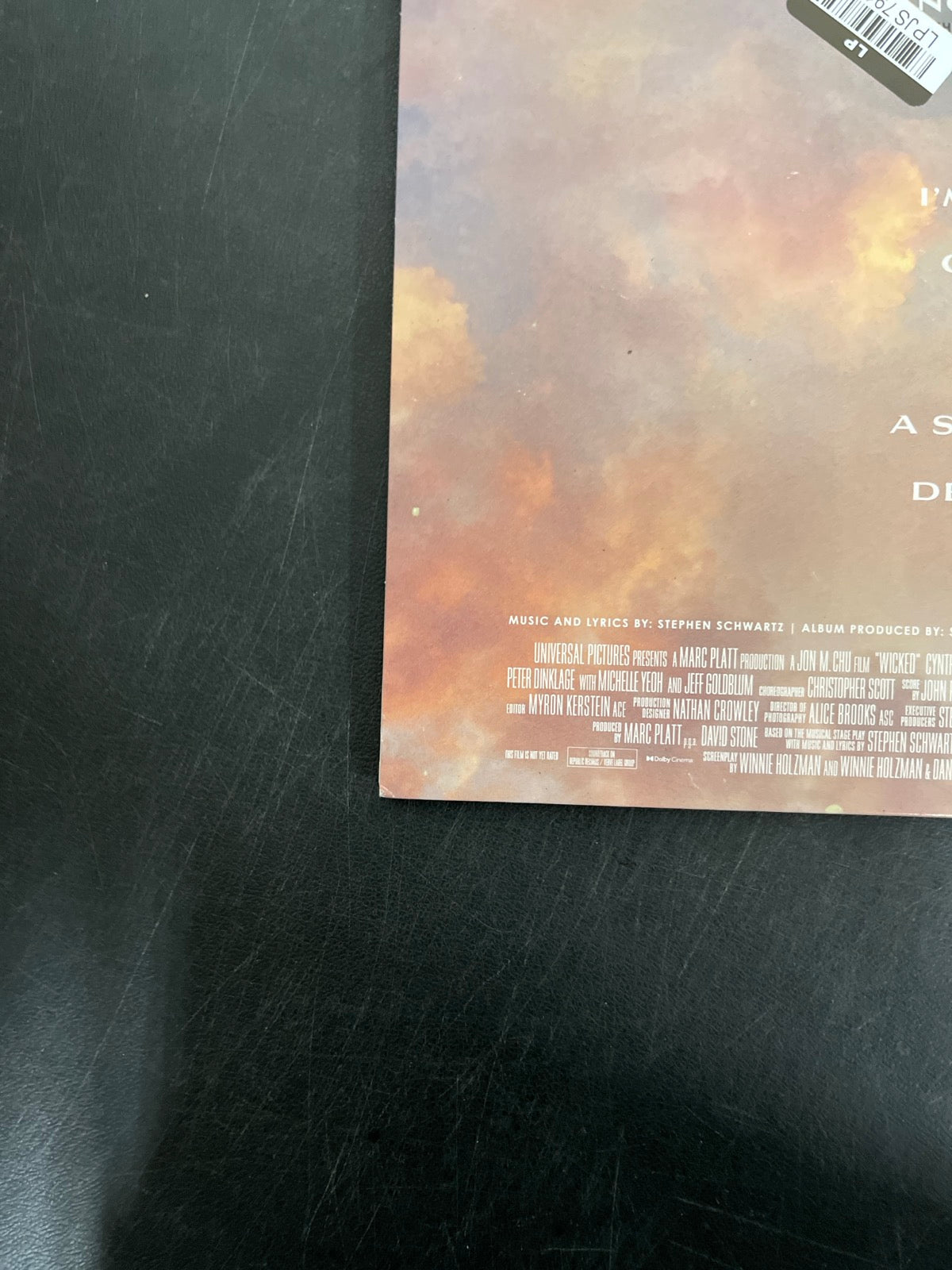 BACK_BL - Wicked OST LE Etched Green and Pink Splatter Vinyl USED NOT TESTED