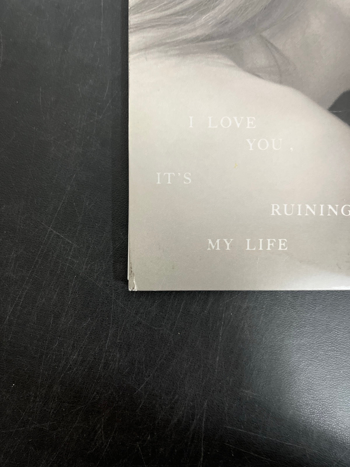 BACK_BL - Taylor Swift - The Tortured ... LE Clear Vinyl USED NOT TESTED