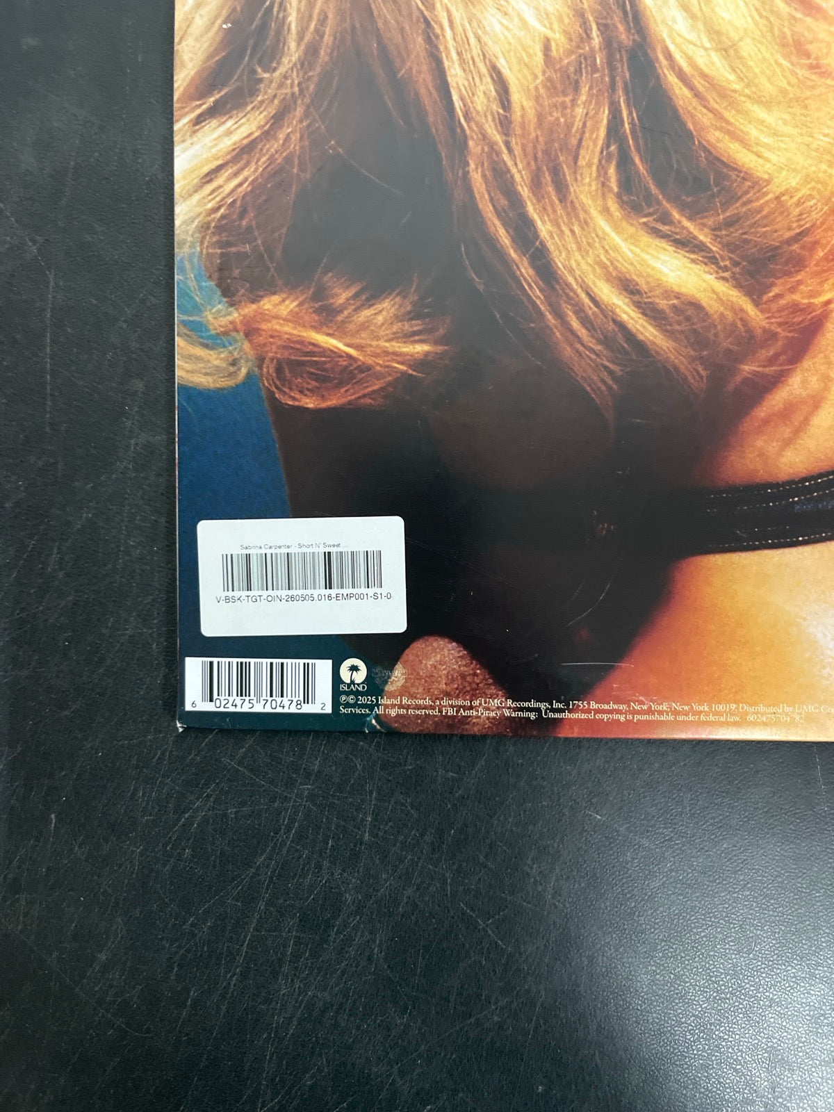 BACK_BL - Sabrina Carpenter - Short N' Sweet LE Deluxe Ed. White Vinyl USED NOT TESTED