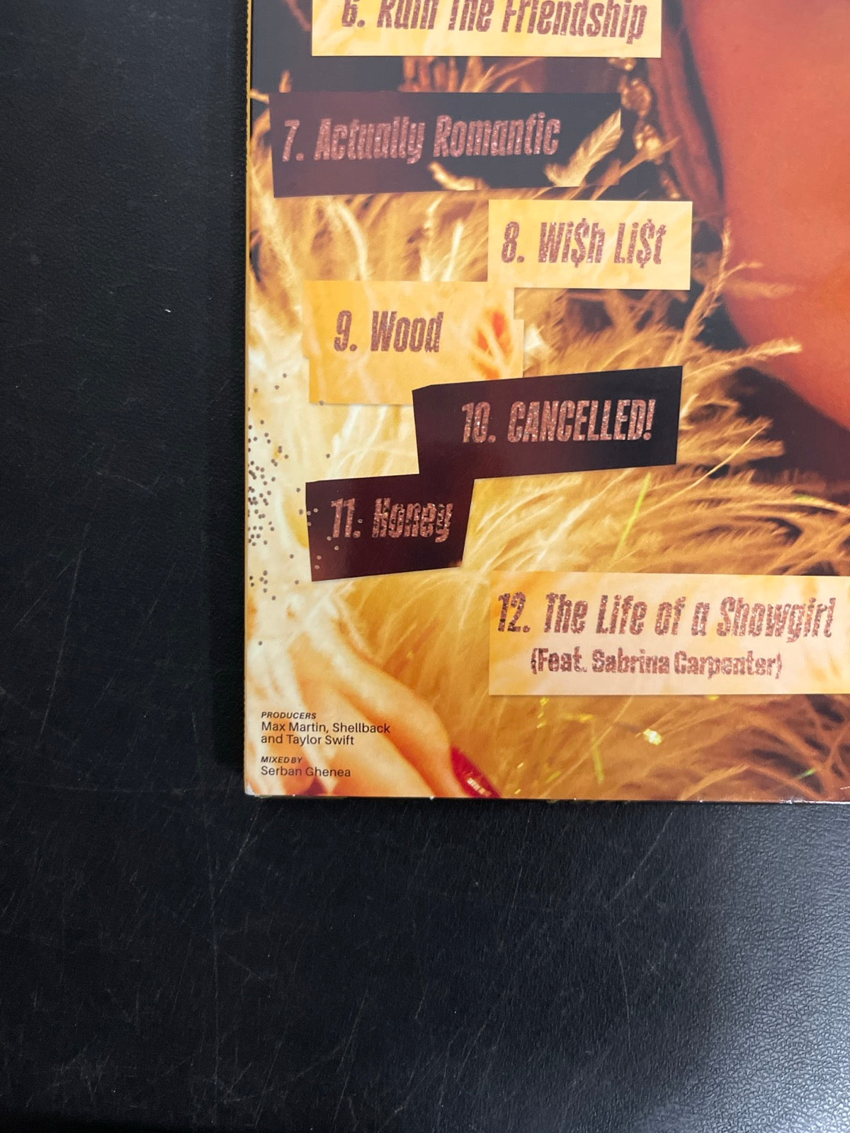 BACK_BL - Taylor Swift - The Life of a ... LE 180gm Pink Yellow Vinyl USED NOT TESTED
