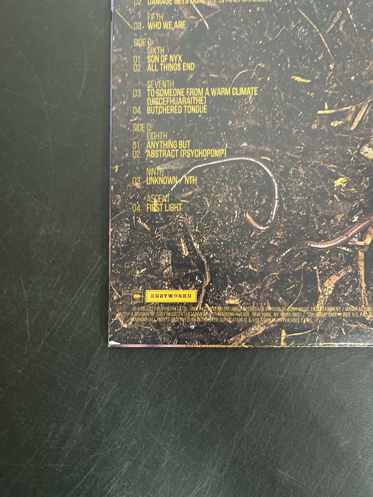 BACK_BL - Hozier - Unreal Unearth Target Exclusive Vinyl USED NOT TESTED