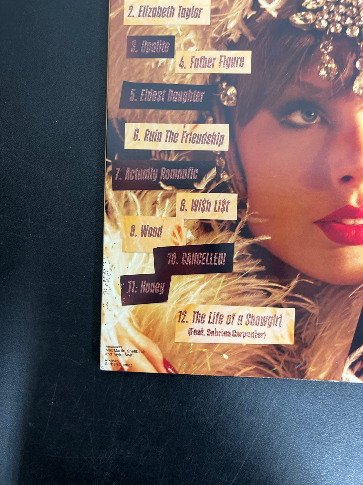 BACK_BL - Taylor Swift - The Life of a ... LE 180gm Pink Yellow Vinyl USED NOT TESTED