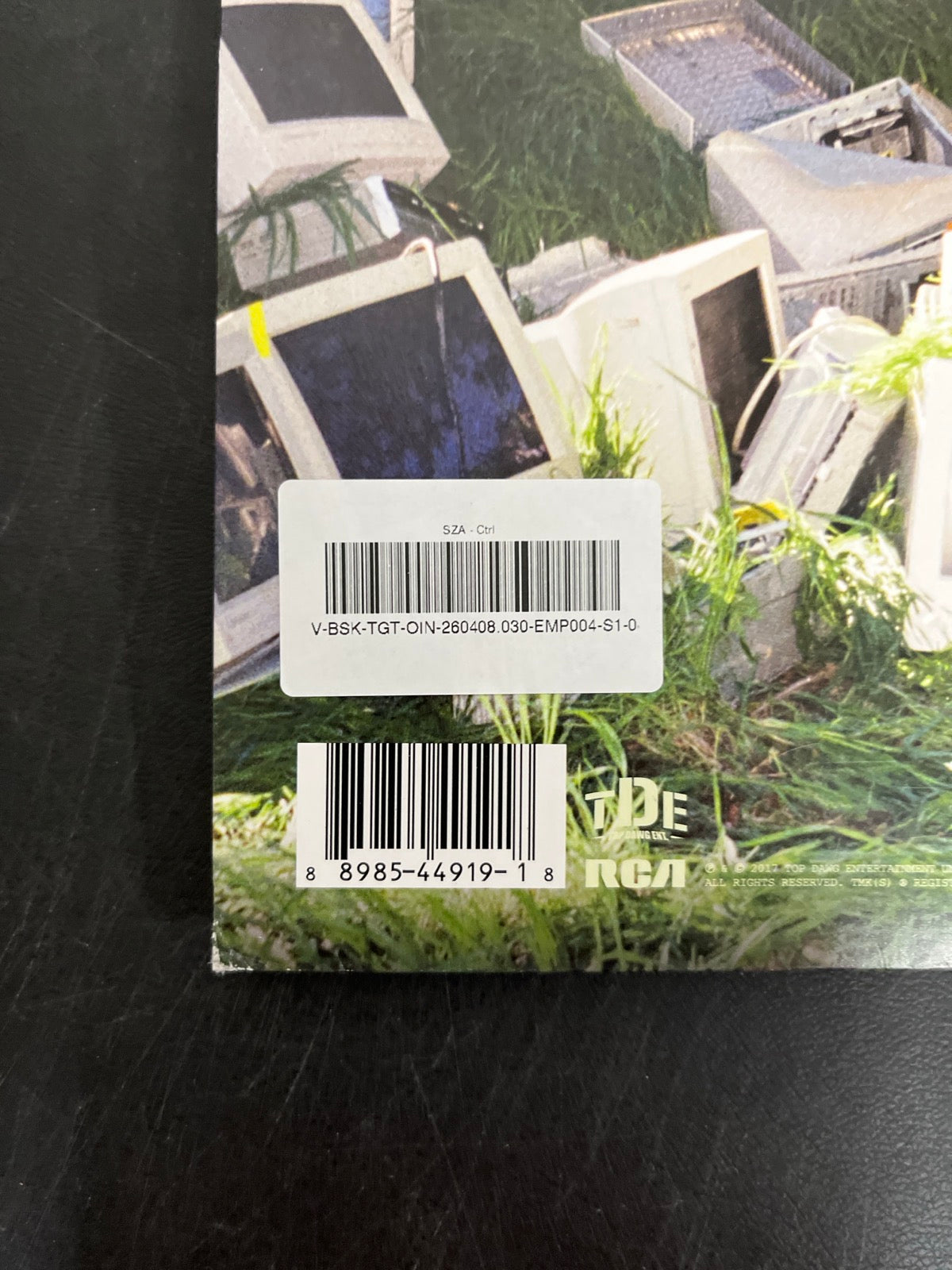 BACK_BL - SZA - Ctrl LE Translucent Green Vinyl USED NOT TESTED