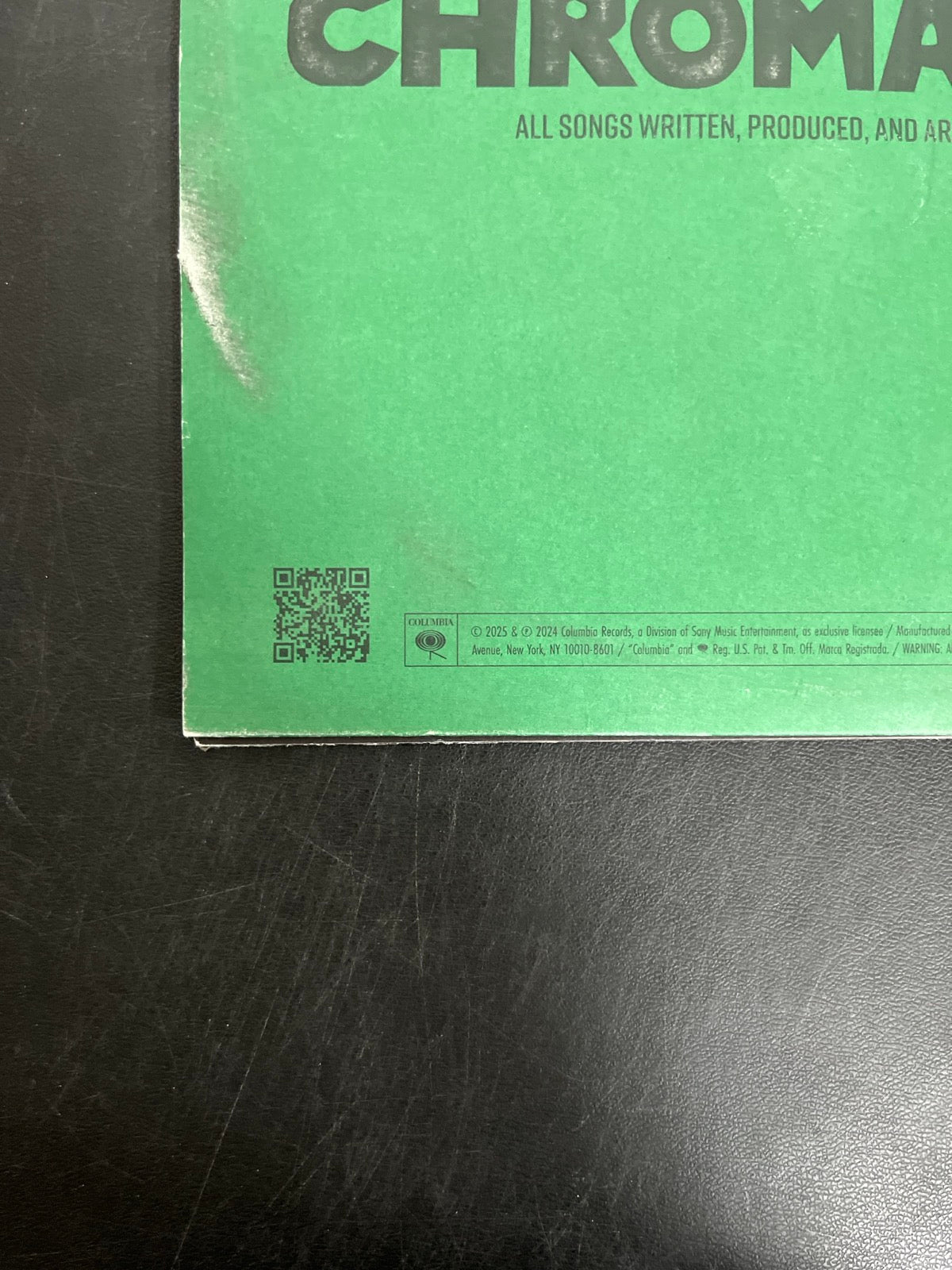 BACK_BL - Tyler, the Creator - Chromakopia 180gm Deluxe Opaque White Vinyl USED NOT TESTED