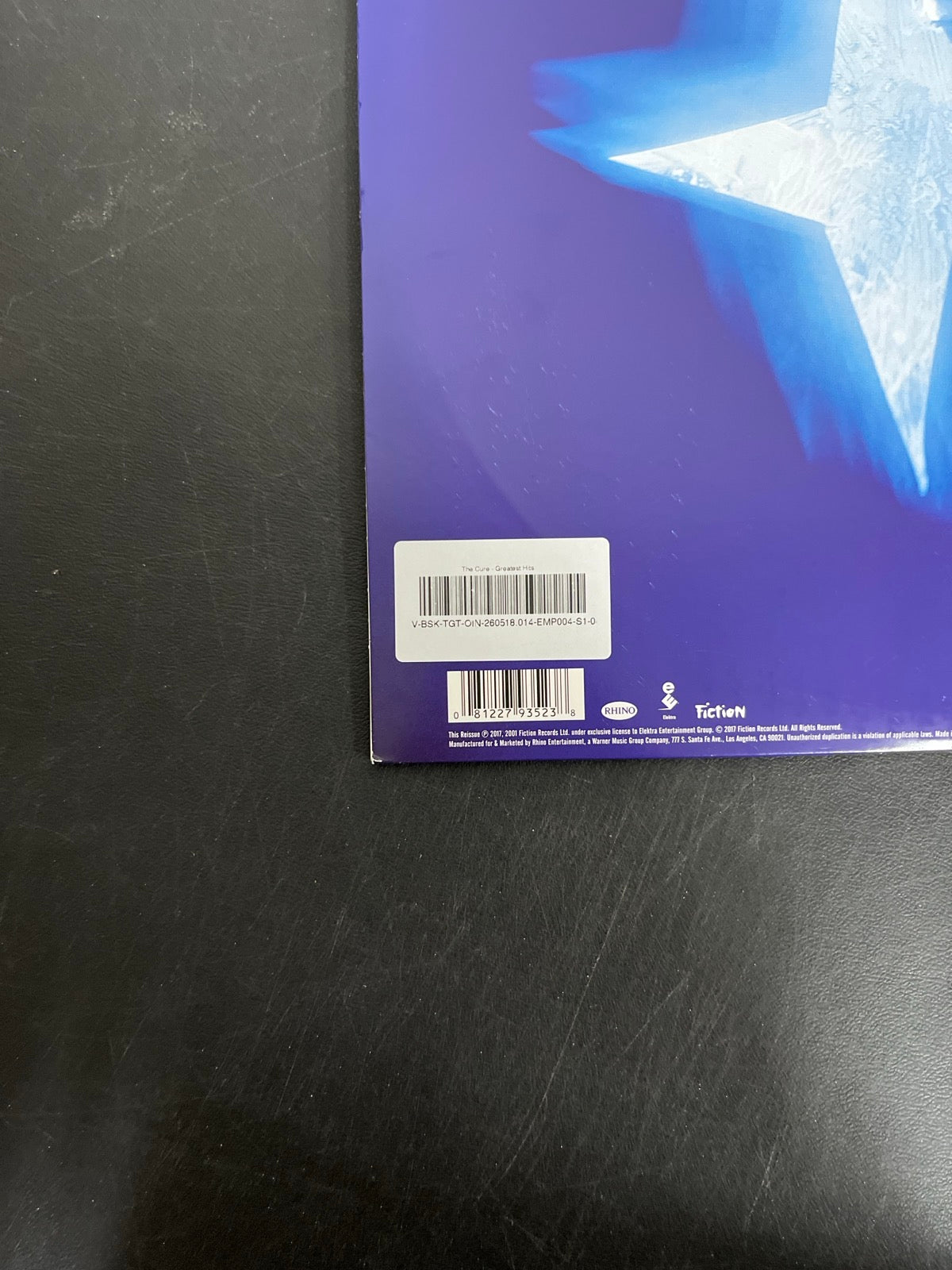 BACK_BL - The Cure - Greatest Hits LE 180gm Black Vinyl USED NOT TESTED