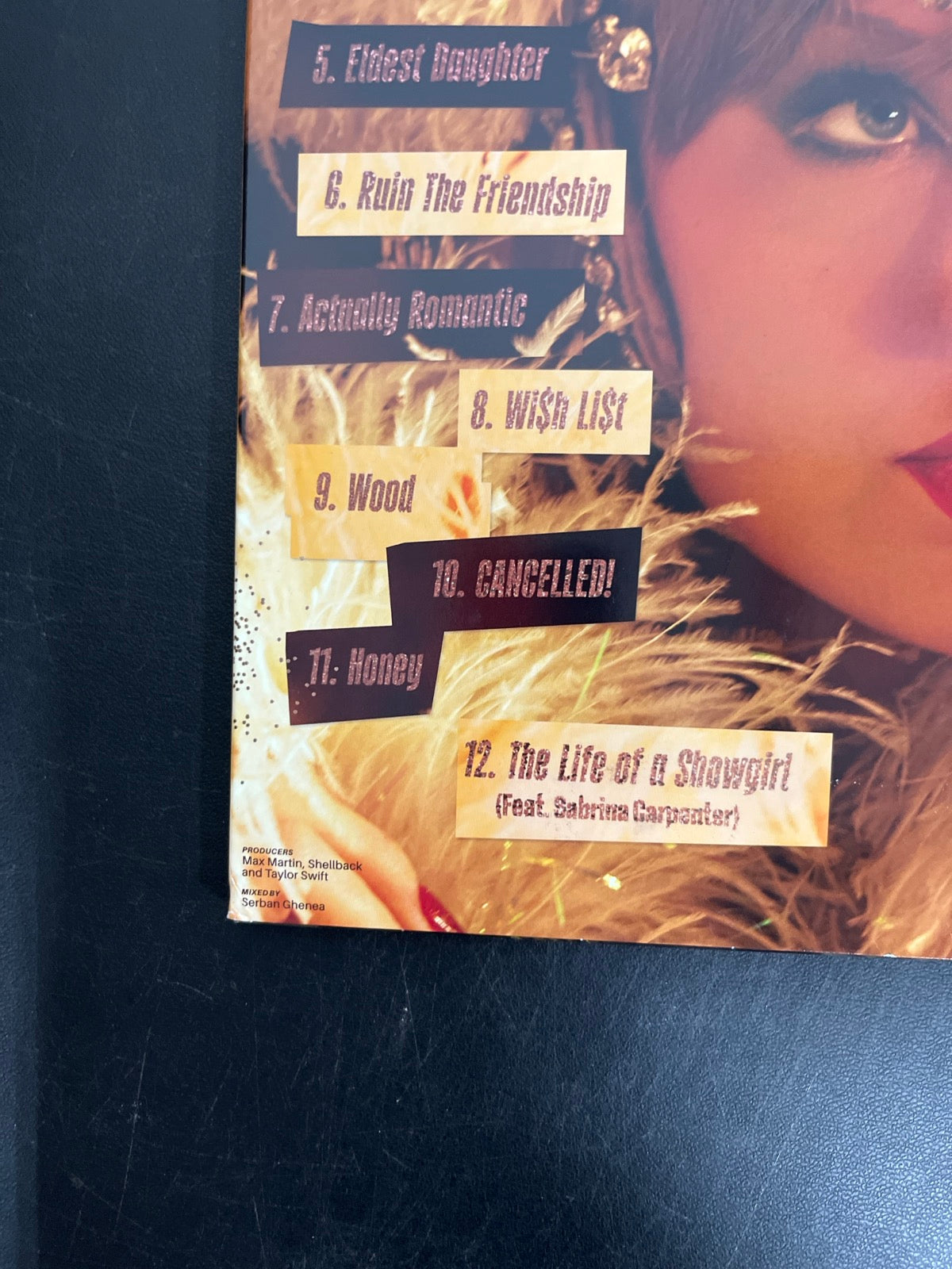BACK_BL - Taylor Swift - The Life of a ... LE 180gm Pink Yellow Vinyl USED NOT TESTED