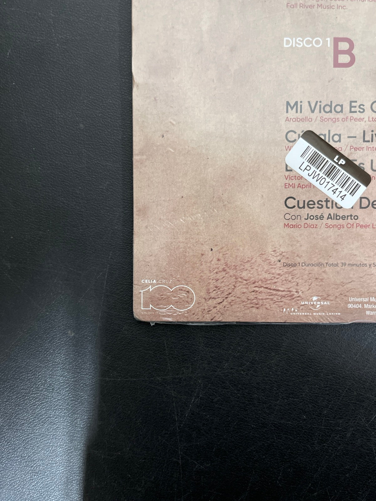 BACK_BL - Celia Cruz - Éxitos Eternos: Centenn ... LE Cherry Marble Vinyl USED NOT TESTED