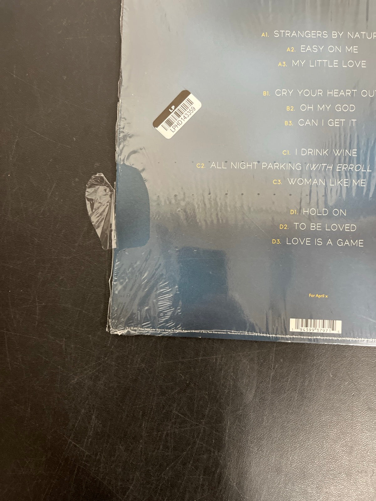 BACK_BL - Adele - 30 Target Exclusive 180gm Vinyl USED NOT TESTED