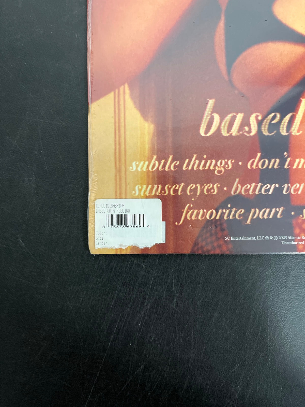 BACK_BL - Sabrina Claudio - Based On A Feeling Vinyl USED NOT TESTED